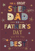 Picture of FOR A GREAT STEP DAD ON FATHERS DAY CARD